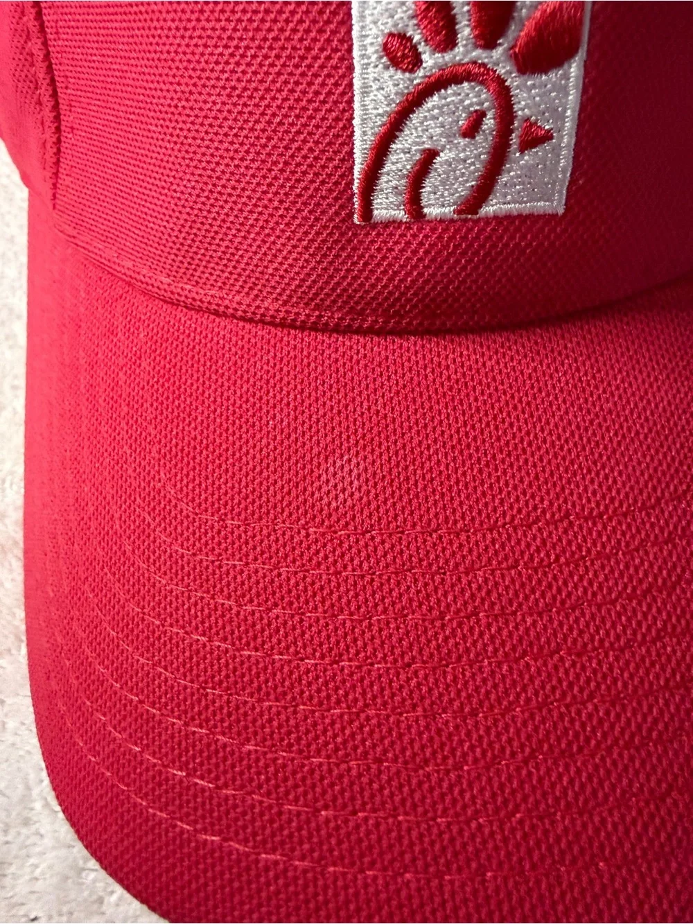Chick-fil-A Red Logo Visor with adjustable back